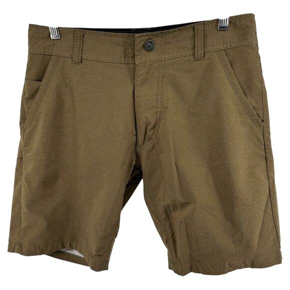Kuhl Shift Amphibia Chino Shorts UV Water-Resistant Quick Dry Golf Tan Khaki 32 - Picture 2 of 6